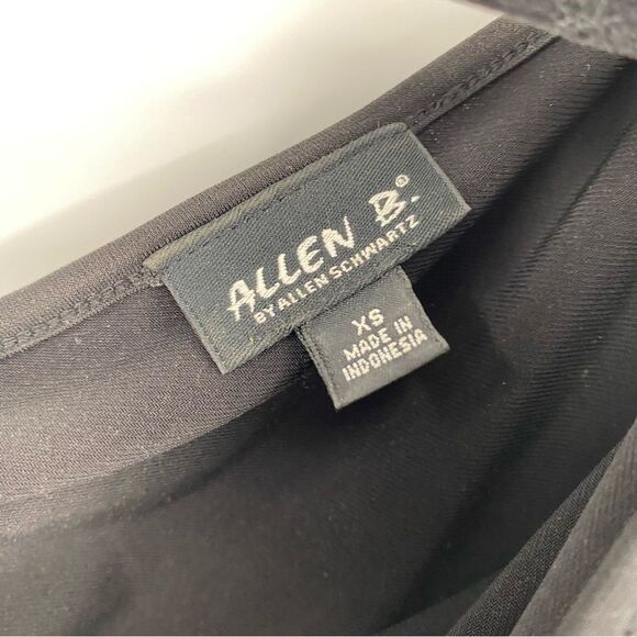 Allen B Women’s One Shoulder Mini Black Bat Sleeve Dress size XS - Picture 2 of 6